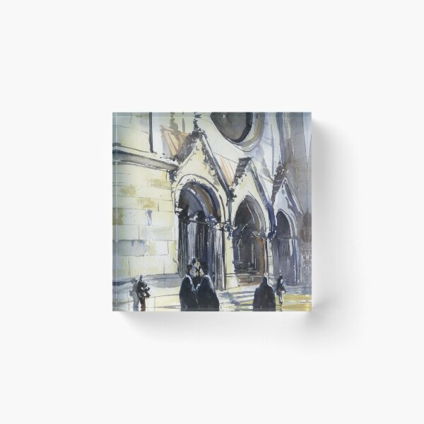 Item preview, Exterior of bombed out Kaiser Wilhelm Memorial Church located in Berlin- Germany designed and sold by rfoxphoto.