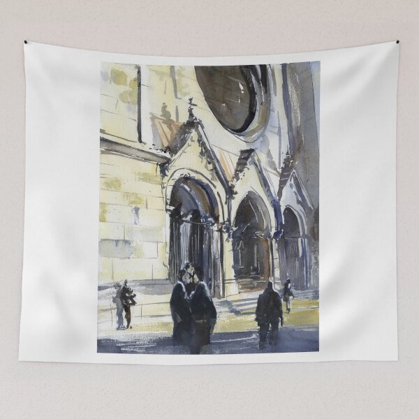 Item preview, Exterior of bombed out Kaiser Wilhelm Memorial Church located in Berlin- Germany designed and sold by rfoxphoto.