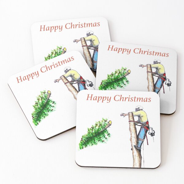 Item preview, Happy Christmas to all Arborist and Tree Surgeons designed and sold by Gordon Lavender.