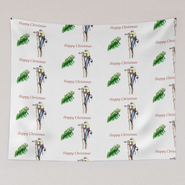 Item preview, Happy Christmas to all Arborist and Tree Surgeons designed and sold by Gordon Lavender.