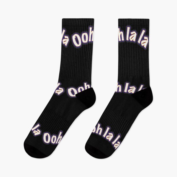 Item preview, Ooh la la – Colourful Graffiti-style Lettering - mostly on Black designed and sold by sleepingdogprod.