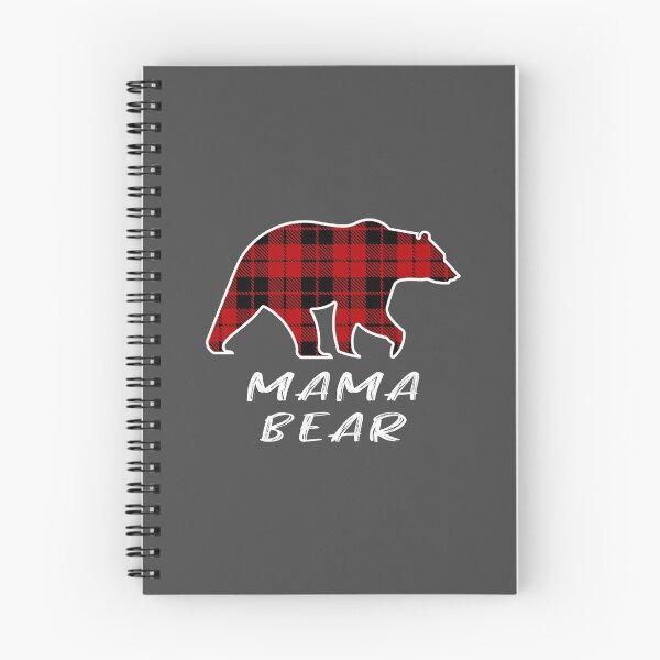 Item preview, Red Plaid Mama Bear One Cub Matching Buffalo Pajama Xmas designed and sold by samer11.