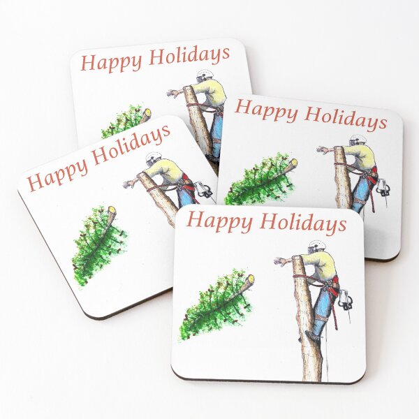 Item preview, Happy Holidays to all Arborist and Tree Surgeons designed and sold by Gordon Lavender.