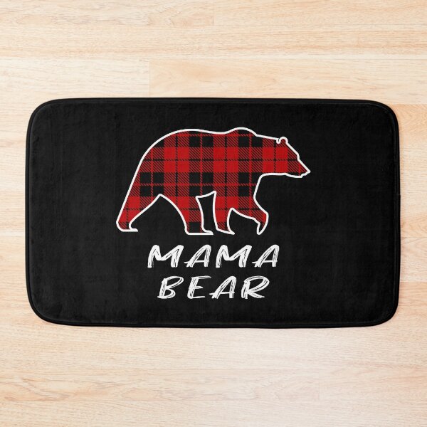 Item preview, Red Plaid Mama Bear One Cub Matching Buffalo Pajama Xmas designed and sold by samer11.