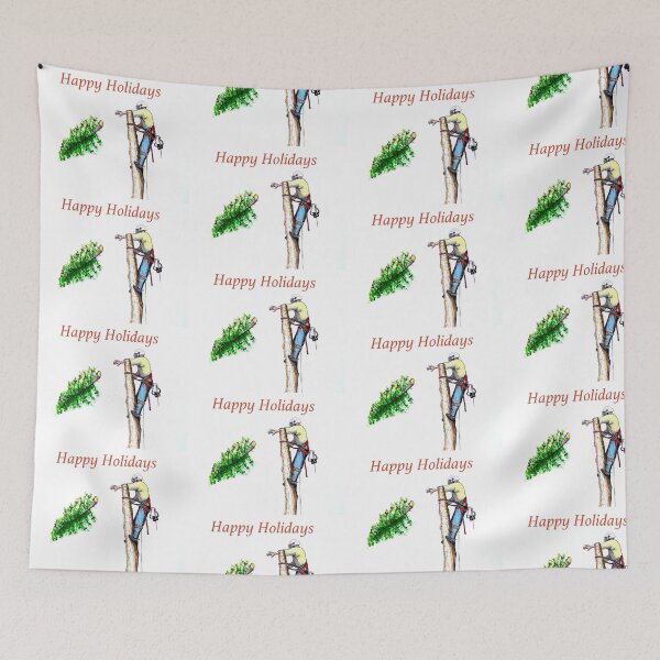 Item preview, Happy Holidays to all Arborist and Tree Surgeons designed and sold by Gordon Lavender.