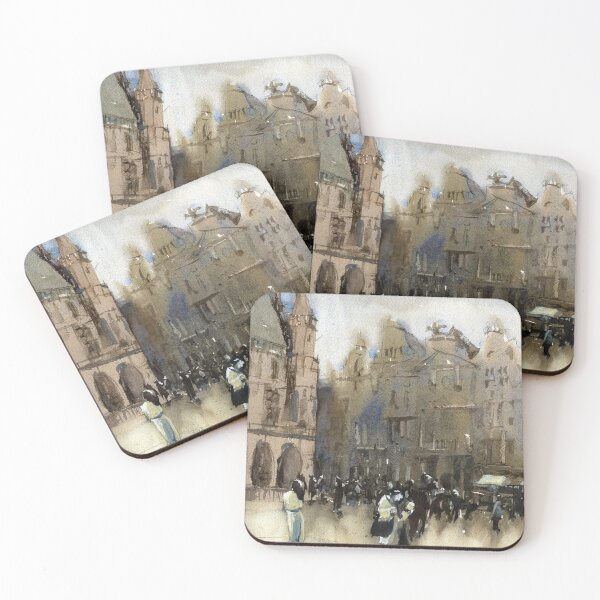 Item preview, Grand Place of Brussels in downtown Brussels illuminated at night. designed and sold by rfoxphoto.