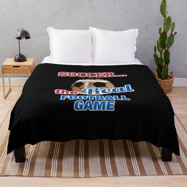 Artikelvorschau, 'Soccer…The Real Football Game' (Black) entworfen und verkauft von The Button Gal.