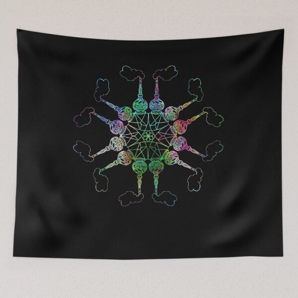 Item preview, Shisha smoke mandala psychedelic designed and sold by BiZepsM0.