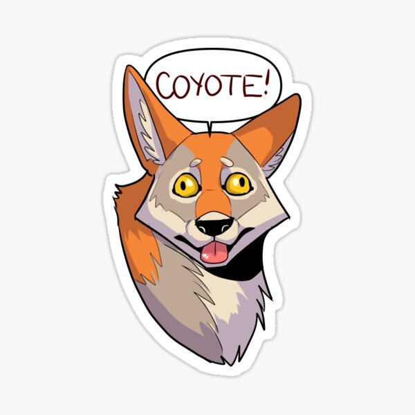 Coyote Sticker For Sale By Critical Error Redbubble 8210