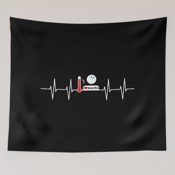 Item preview, Sauna steam bath heartbeat - I love sauna designed and sold by MyPriond.