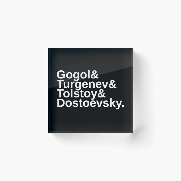 Item preview, Russian Literature List : Gogol & Turgenev & Tolstoy & Dostoevsky designed and sold by kierkegaard.