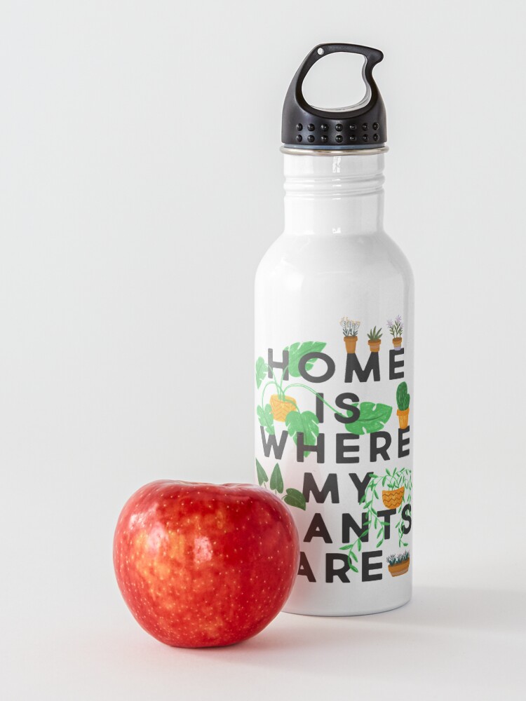 Alternate view of Home Is Where My Plants Are Water Bottle
