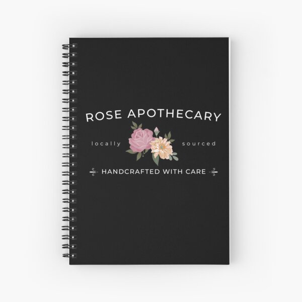 Rose Apothecary handcrafted with care Spiral Notebook