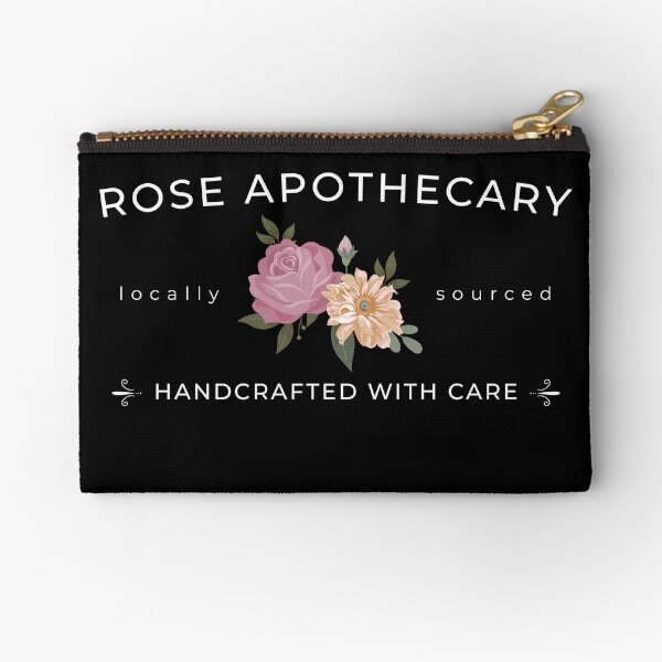 Rose Apothecary handcrafted with care Zipper Pouch