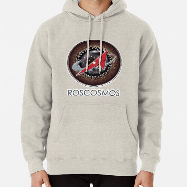 ROSCOSMOS Logo Universe Background! Pullover Hoodie