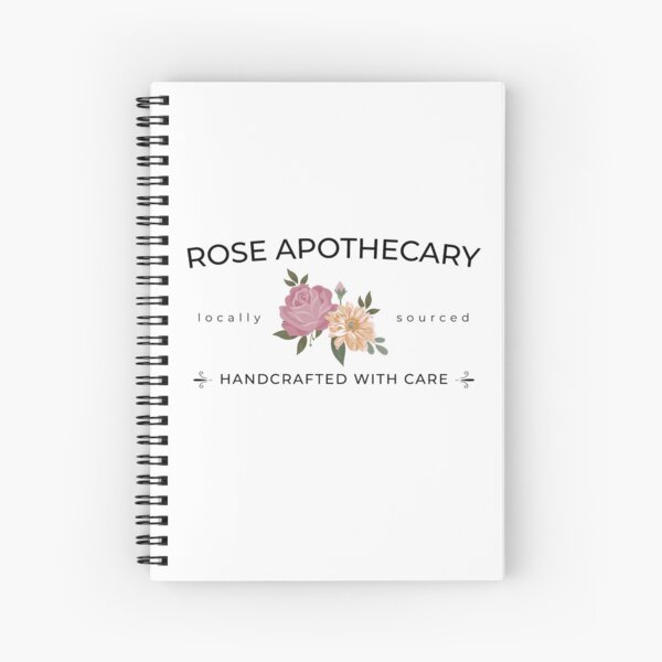 Rose Apothecary handcrafted with care Spiral Notebook
