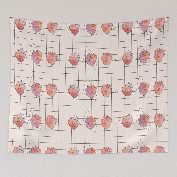 Item preview, Electrocardiogram Heartbeats designed and sold by Hodgepodge Bricolage.