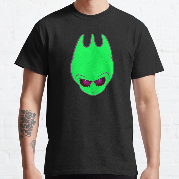 Neon Green Alien Sporky Head Classic T-Shirt