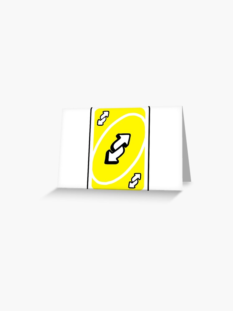 UNO Reverse card - Blue Greeting Card for Sale by crossesdesign