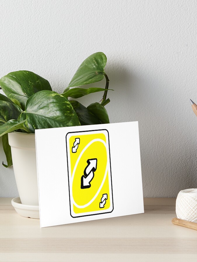 UNO Reverse card - Yellow | Photographic Print