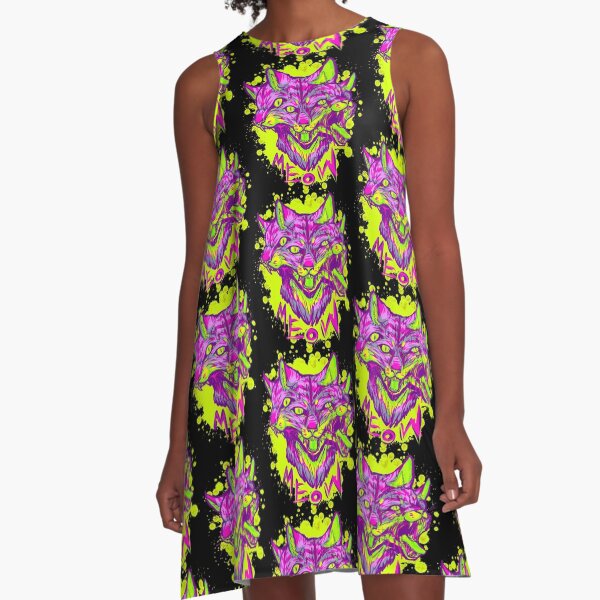 meow A-Line Dress