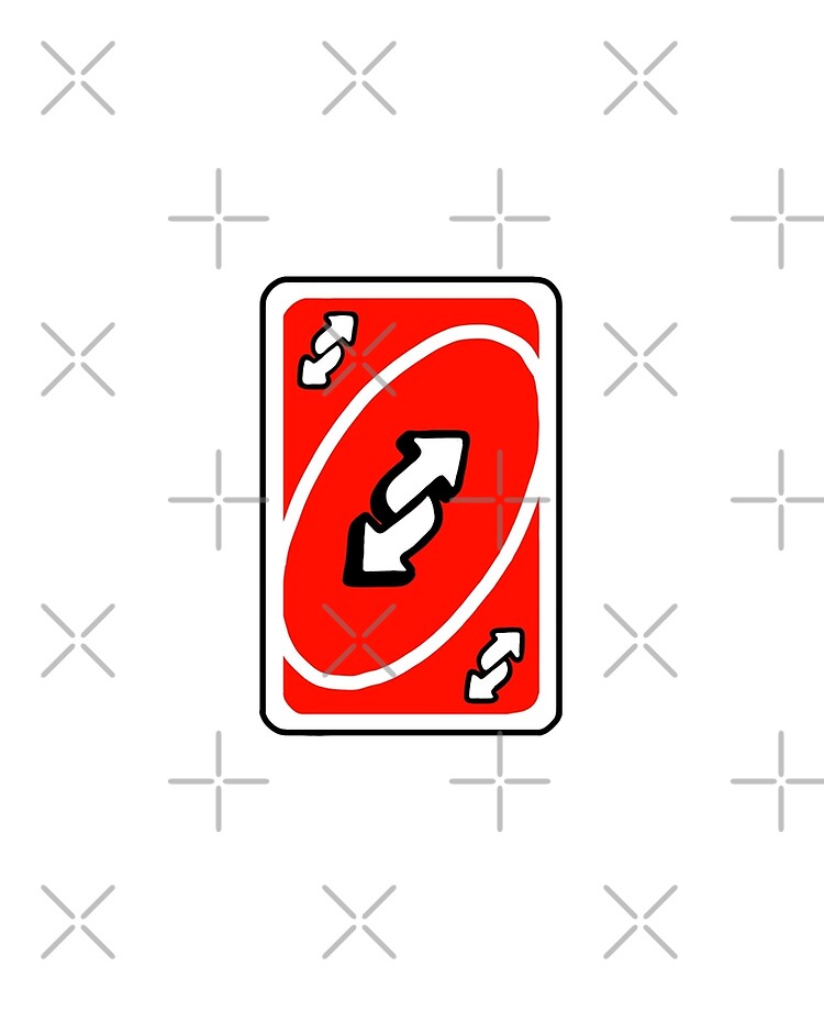 Red Uno Reverse Card 