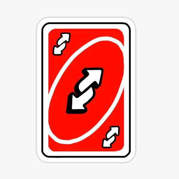 UNO Reverse card - Green Sticker for Sale by crossesdesign