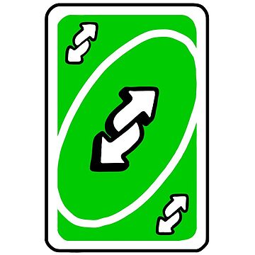 Green Uno Reverse Card 