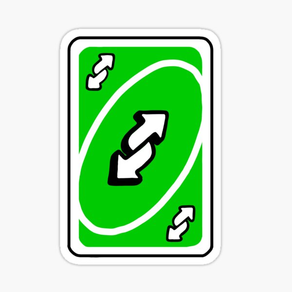 Blue Reverse Card Uno Sticker - Blue Reverse Card Uno Mattel163Games -  Discover & Share GIFs