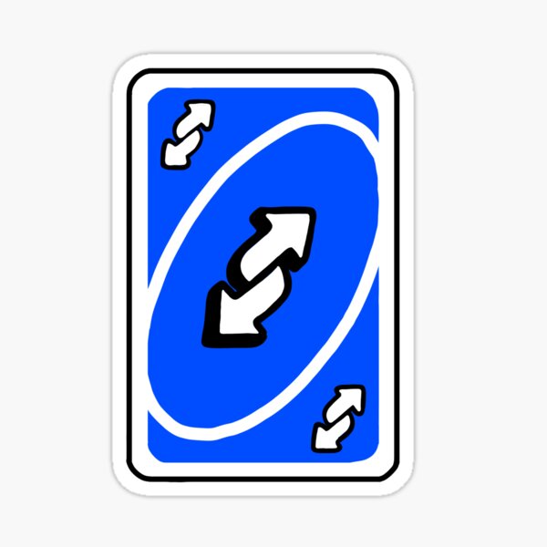 Middle Finger Uno Reverse Card