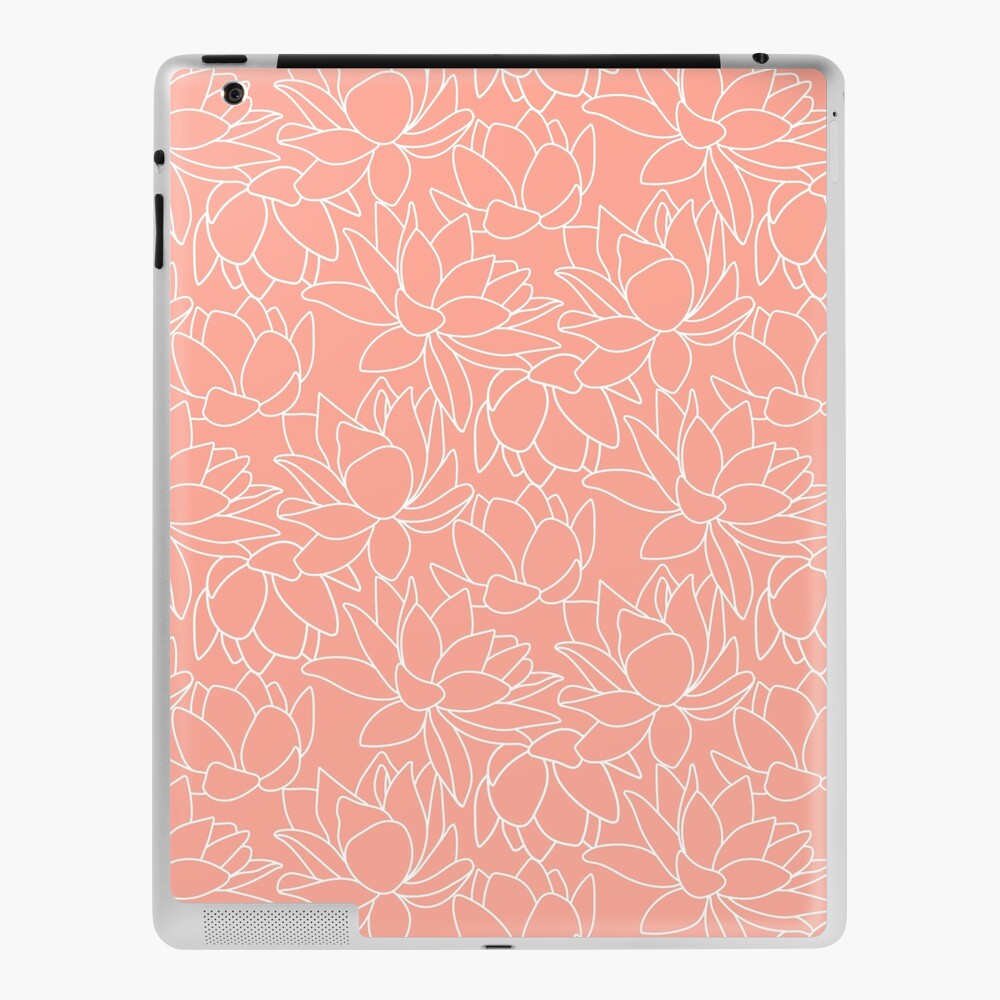 Peach Lotus iPad Case & Skin