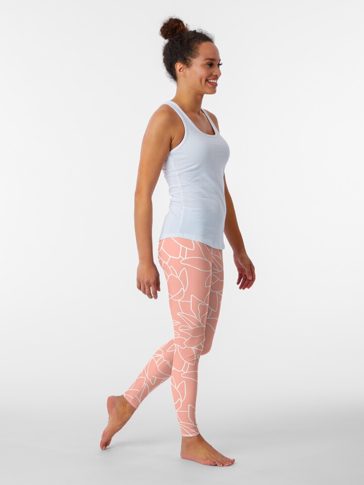 Peach Lotus Leggings