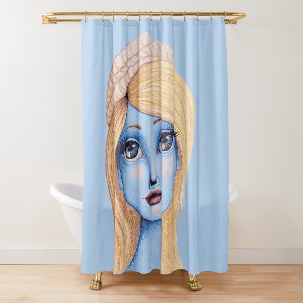 I Heart Smurfette Shower Curtain