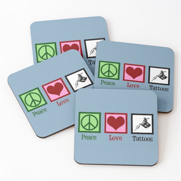 Item preview, Peace Love Tattoos designed and sold by Epic Love Designs.