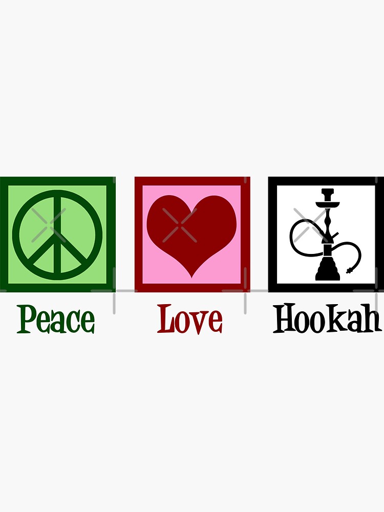 Thumbnail 3 von 3, Sticker, Friedensliebes-Huka designt und verkauft von elishamarie28.