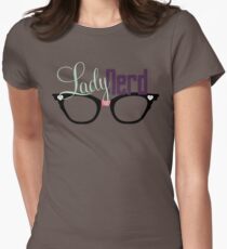 Proud LadyNerd (Black Glasses) Women's Fitted T-Shirt