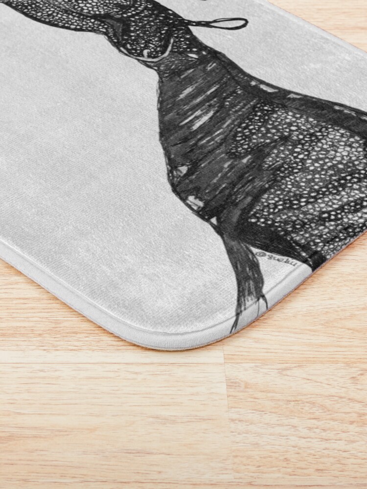 Alternate view of Barbara the Weedy Sea Dragon Bath Mat