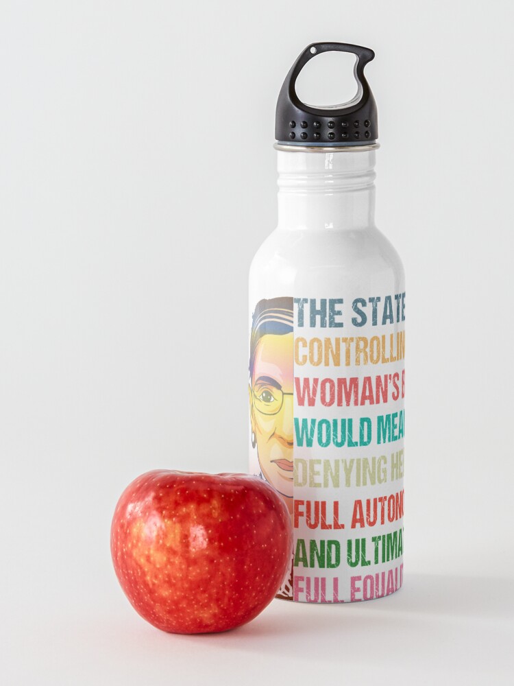 Alternate view of My Body My Choice: Ruth Bader Ginsburg Pro Choice Feminist T-Shirt Water Bottle