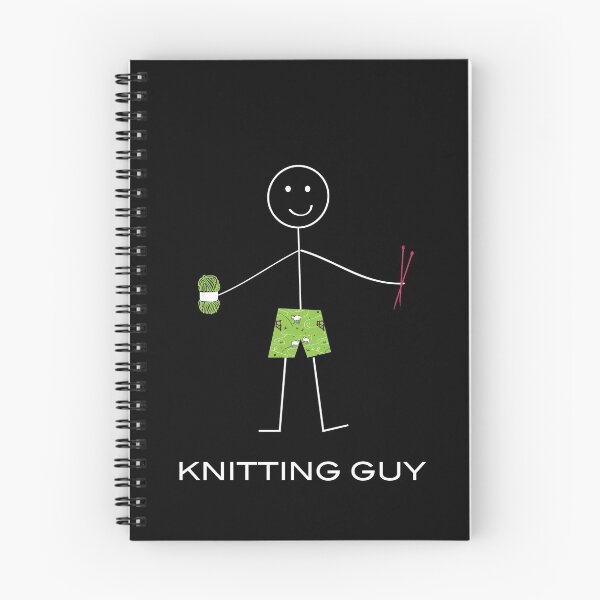 Item preview, Funny Mens Knitting Guy designed and sold by whyitsme.