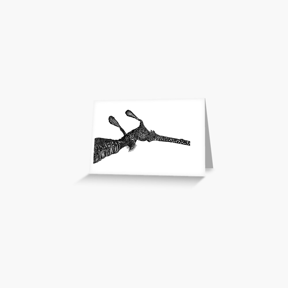 George the Weedy Sea Dragon Greeting Card