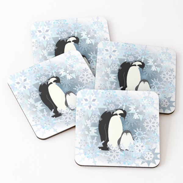 Item preview, Frost and Snowflake Penguins designed and sold by Melissa J Barrett.