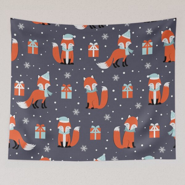 Item preview, Cute Christmas Fox designed and sold by pugmom4.