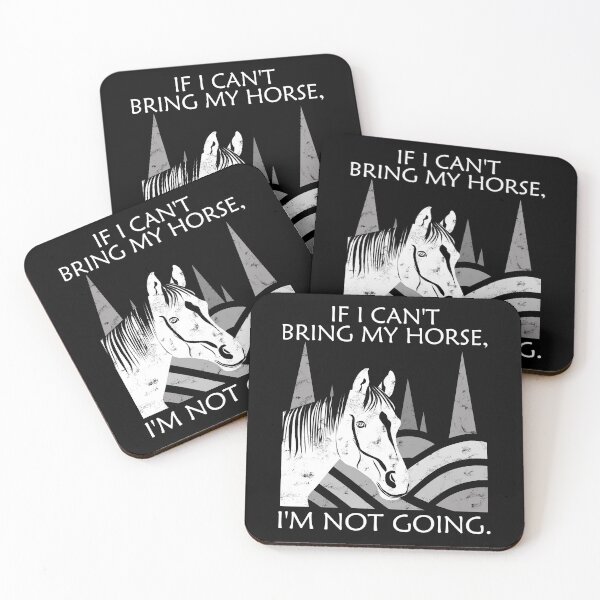 Item preview,  If I Can't Bring My Horse, Funny Horse Gifts designed and sold by Crow and Monkey.