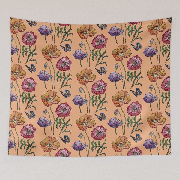Item preview, Pretty Poppies Orange Watercolor designed and sold by Sarah  Rajkotwala.