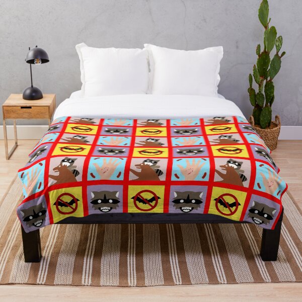 Rabies Quilt Throw Blanket