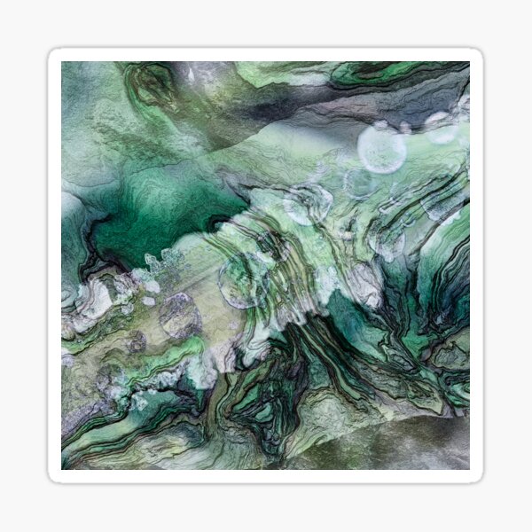 Frigid Landscape 2 Glossy Sticker