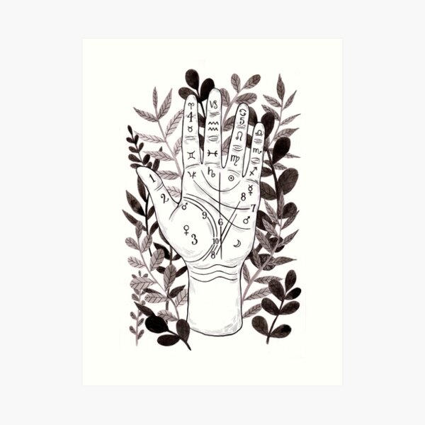 Palmistry Divination Art Print