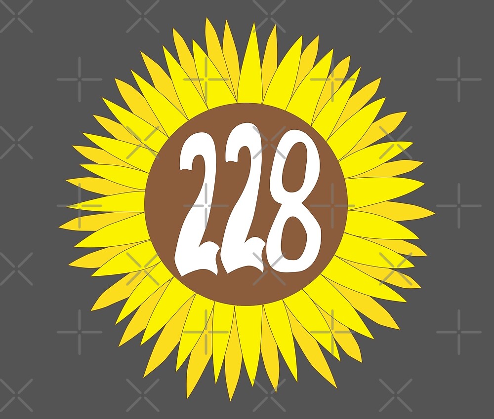 "Hand Drawn Mississippi Sunflower 228 Area Code" by itsrturn Redbubble