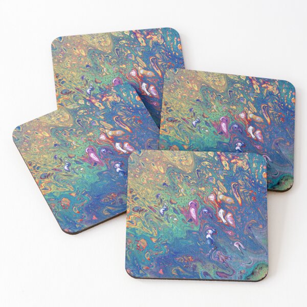 Item preview, "Sunrise" Acrylic Pour Painting designed and sold by peonypours.