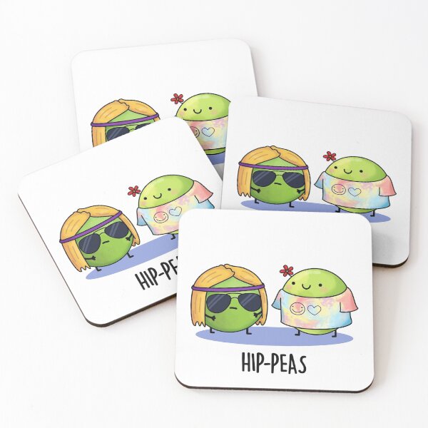 Item preview, Hip-peas Hippie Funny Peas Puns  designed and sold by punnybone.
